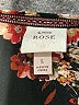 Knox Rose Floral Black Long Sleeve Blouse Size L - photo 7