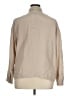 Poetry 100% Silk Solid Tan Long Sleeve Silk Top Size 14 - photo 2