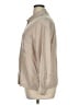 Poetry 100% Silk Solid Tan Long Sleeve Silk Top Size 14 - photo 5