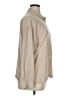 Poetry 100% Silk Solid Tan Long Sleeve Silk Top Size 14 - photo 4