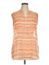 Apt. 9 100% Polyester Orange Sleeveless Blouse Size XL - photo 1