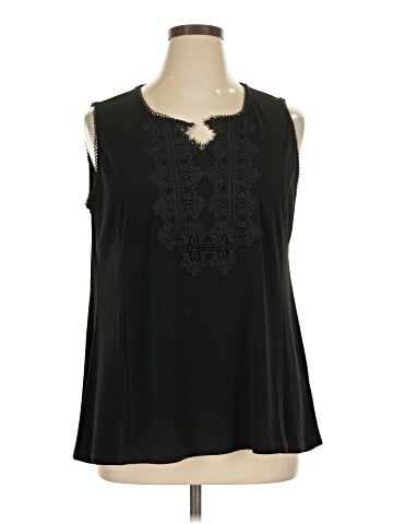 Roz & Ali Sleeveless Blouse (view 1)