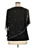 MSK Stars Black Short Sleeve Blouse Size XL - photo 2