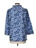 Chico's Animal Print Blue 3/4 Sleeve Blouse Size Lg (2.5) - photo 2