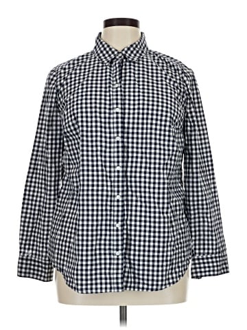 Crown & Ivy Long Sleeve Button-Down Shirt (view 1)