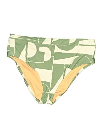 Madewell Madewell Second Wave High-Cut Bikini Bottom in Mod Shapes (view 1)