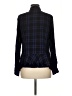CAbi 100% Rayon Plaid Black Long Sleeve Button-Down Shirt Size M - photo 2