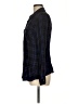 CAbi 100% Rayon Plaid Black Long Sleeve Button-Down Shirt Size M - photo 5