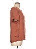 Quince Brown Short Sleeve Silk Top Size L - photo 4