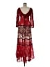 Free People Paisley Red Cocktail Dress Size M - photo 1
