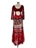 Free People Paisley Red Cocktail Dress Size M - photo 2