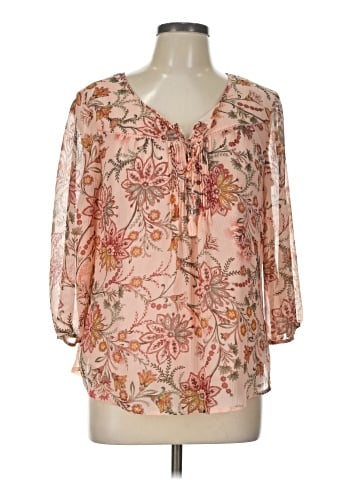 St. John's Bay 3/4 Sleeve Blouse (view 1)