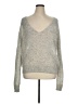 Free People Metallic Silver Pullover Sweater Size XS - photo 1