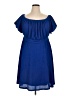 Torrid Solid Blue Casual Dress Size 1X Plus (1) - photo 1