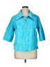 Susan Graver 100% Cotton Blue Jacket Size XL - photo 1