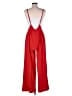 Unbranded 100% Polyester Color Block Red Jumpsuit Size M - photo 2
