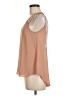 Naked Zebra 100% Polyester Solid Tan Sleeveless Blouse Size M - photo 5