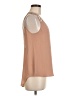 Naked Zebra 100% Polyester Solid Tan Sleeveless Blouse Size M - photo 4