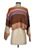 Le Lis 100% Acrylic Stripes Brown Pullover Sweater Size S - photo 1