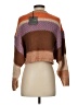 Le Lis 100% Acrylic Stripes Brown Pullover Sweater Size S - photo 2