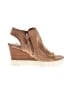 Sofft 100% Leather Tan Wedges Size 8 - photo 1