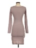 Leith Solid Gray Casual Dress Size XS - photo 2