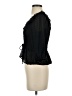 Topshop 100% Polyester Black 3/4 Sleeve Blouse Size 2 - photo 5