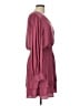 Evereve 100% Polyester Solid Pink Burgundy Casual Dress Size L - photo 4