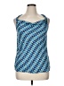 Banana Republic 100% Polyester Blue Sleeveless Top Size 14 - photo 1