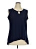 Notations Blue Sleeveless Blouse Size 1X - photo 1