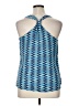 Banana Republic 100% Polyester Blue Sleeveless Top Size 14 - photo 2