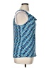 Banana Republic 100% Polyester Blue Sleeveless Top Size 14 - photo 4