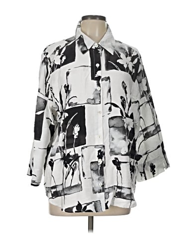 Alfred Dunner 3/4 Sleeve Button-Down Shirt (view 1)
