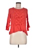 One World 100% Rayon Orange 3/4 Sleeve Blouse Size M - photo 1