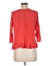 One World 100% Rayon Orange 3/4 Sleeve Blouse Size M - photo 2