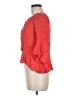 One World 100% Rayon Orange 3/4 Sleeve Blouse Size M - photo 5