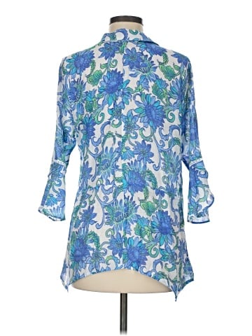 Ruby Rd. 3/4 Sleeve Button-Down Shirt (view 2)
