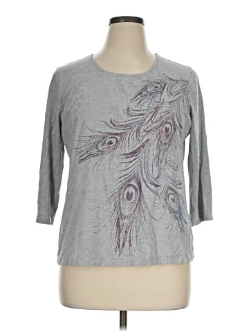 Zenergy by Chico's 3/4 Sleeve T-Shirt (view 1)