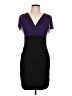 En Focus Studio Color Block Purple Cocktail Dress Size 12 - photo 1