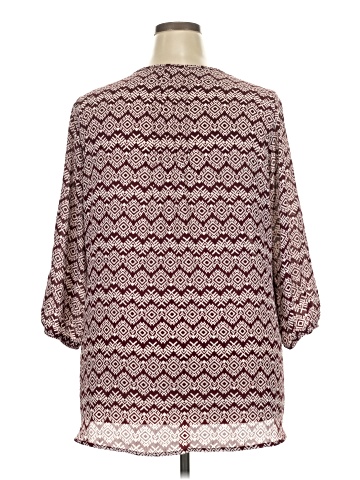Free 2 luv 3/4 Sleeve Blouse (view 2)