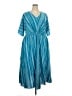 BLOOMCHIC Chevron-herringbone Teal Casual Dress Size 22 - photo 1
