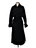 Zara 100% Viscose Solid Black Coat Size M - photo 1
