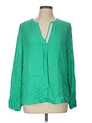 Joie Long Sleeve Silk Top (view 1)