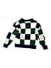 Old Navy Checkered-gingham Green Pullover Sweater Size 5 - photo 2