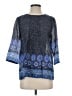 Boden 100% Cotton Blue 3/4 Sleeve Blouse Size 4 - photo 1