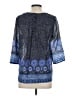 Boden 100% Cotton Blue 3/4 Sleeve Blouse Size 4 - photo 2