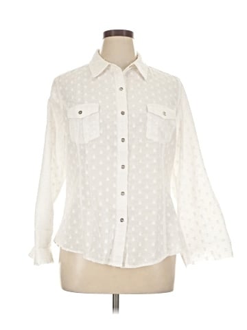Jones New York Sport Long Sleeve Button-Down Shirt (view 1)