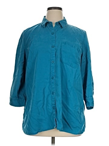 Coldwater Creek 3/4 Sleeve Button-Down Shirt (view 1)
