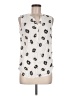Talbots 100% Viscose Ivory Sleeveless Button-Down Shirt Size M - photo 1