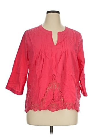 Saint Tropez West 3/4 Sleeve Blouse (view 1)